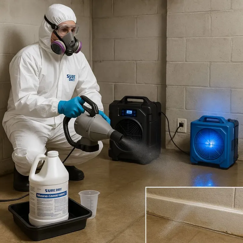 Sanitization and Odor Removal process in Hilbert, WI