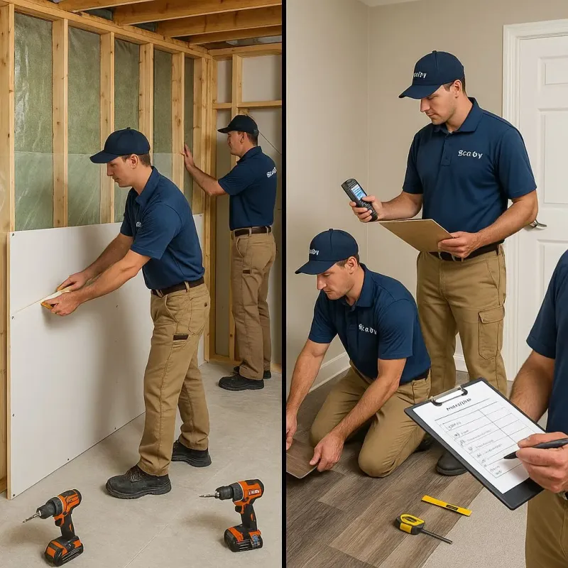 Repairs and Reconstruction process in Hilbert, WI